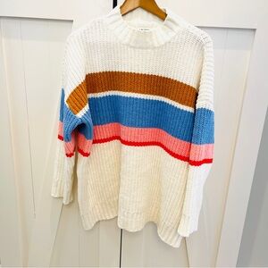 Arizona Colorful Striped Women's Sweater XL